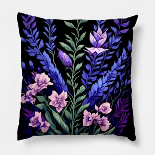 Sage Flowers, Herbs Design Pillow