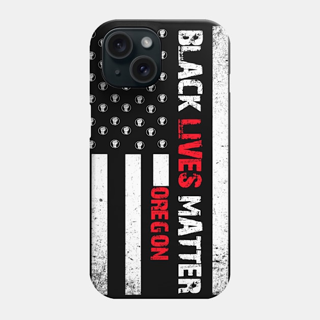 Oregon black lives matter Flag American Vintage Phone Case by Jannysingle