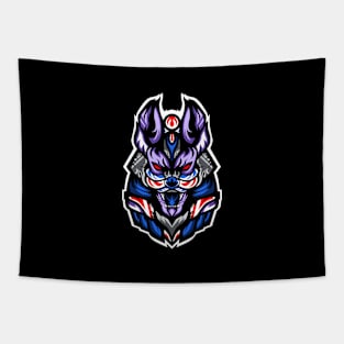 anubis-warrior-head-illustration Tapestry