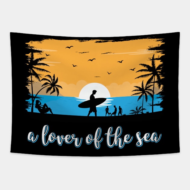 A Lover Of The Sea Tapestry by Jimmyson