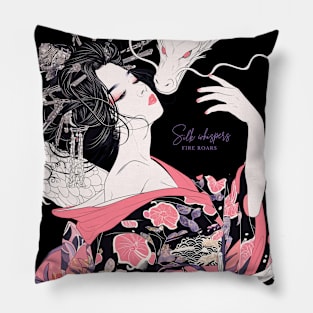 Geisha and Dragon 7002 Pillow