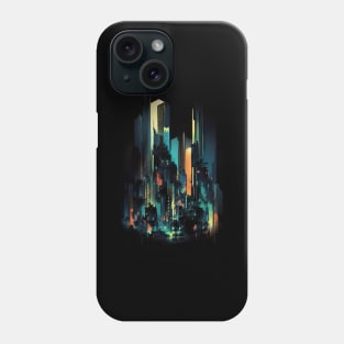 Big City Night Abstract Phone Case