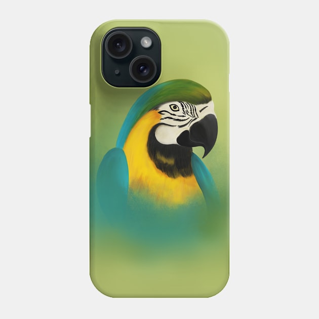 Tropical Macaw Phone Case by Unalome_Designs