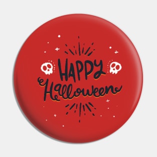 Happy Halloween Design Pin