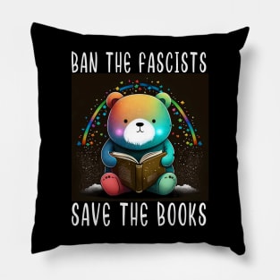 save the books Kawaii  Reader Books For Book Nerd Cute kawaii panda Reading Pillow