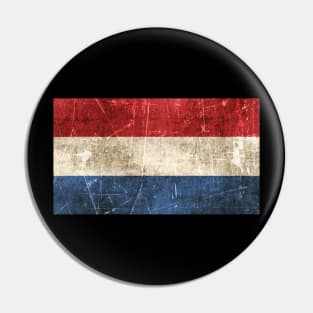 Vintage Aged and Scratched Dutch Flag Pin