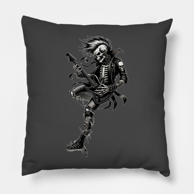 Skeleton Rocker Pillow by Doming_Designs