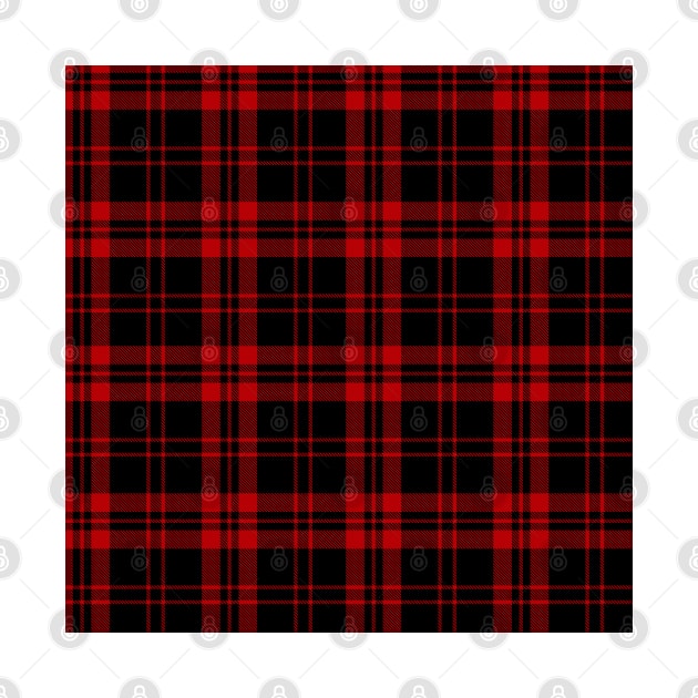 Scotland Tartan Black And Red Pattern by teezeedy