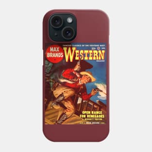 Max Brand's Western Magazine April 1950 Phone Case