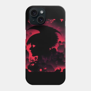 Necropunk girl art Phone Case