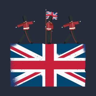 Kings British Guards King III London Mens British Flag T-Shirt