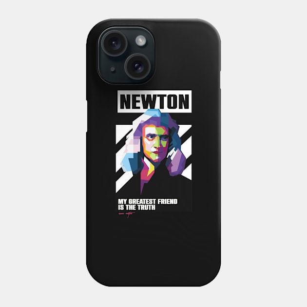 Newton Isaac Phone Case by WPAP46