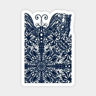 Dark blue lace Magnet