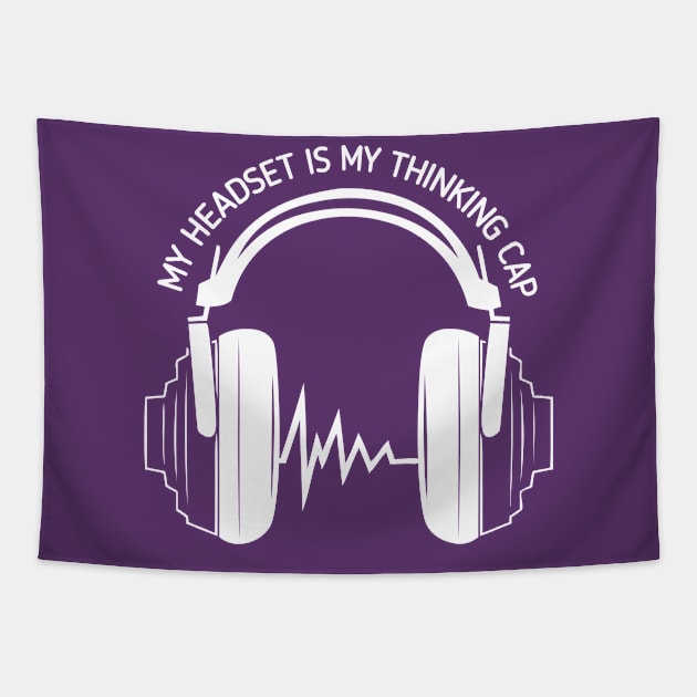 Wired for Brilliance: My Headset, My Thinking Catalyst Tapestry by Salaar Design Hub