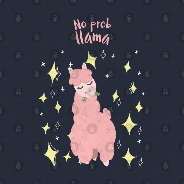 No Probllama cute Llama by CLPDesignLab