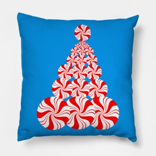 Christmas Candy Peppermint Tree Pillow