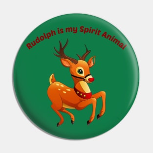 Rudolph Spirit Animal Pin