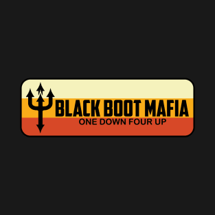 Black Boot Mafia Patch Logo T-Shirt