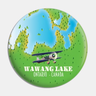 Wawang Lake Ontario Canada lake map Pin