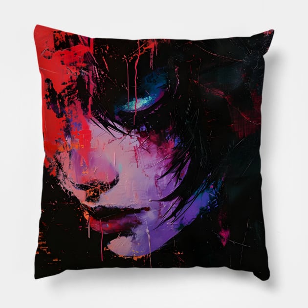 Soul-Shaking Despair: Unleashing Devilman CryBaby's Dark Fantasy Pillow by insaneLEDP