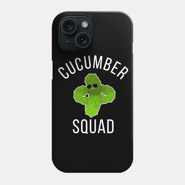 Cucumber Squad Cool Cucumber Phone Case by DesignArchitect