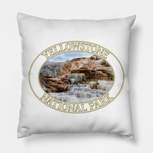 Mammoth Springs at Yellowstone National Park in Wyoming Pillow
