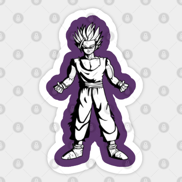 Dragon Ball Z Super Saiyan 2 Gohan Monochrome Dragon Ball