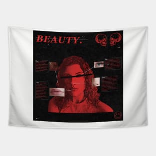 Graphic Design (Anatomy of Beauty) red and natural version Tapestry