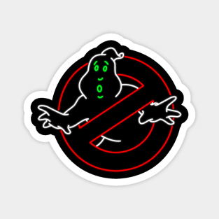 Neon Ghost Busters Magnet