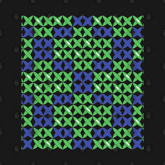 Pattern checked blue green by KQ1985