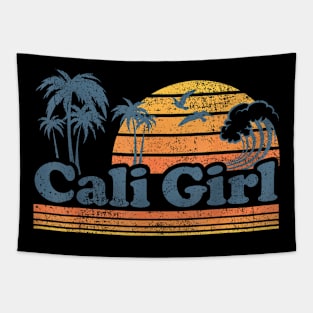 Cali Girl California Beach Summer Vacation Tapestry