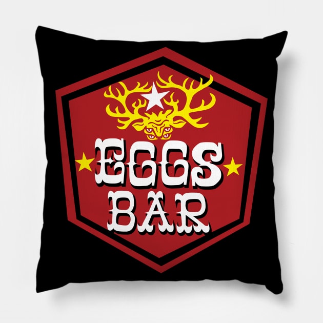 EGGS Bar hand-drawn Pillow by EGGS Bar