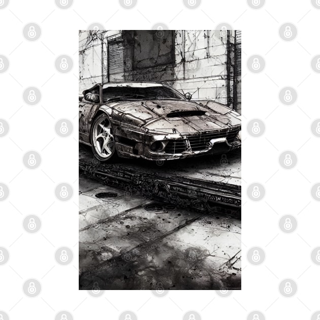 Distressed Ferrari by BryanWhipple