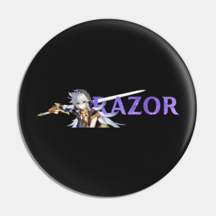 Genshin Impact Name Husbando Razor Pin