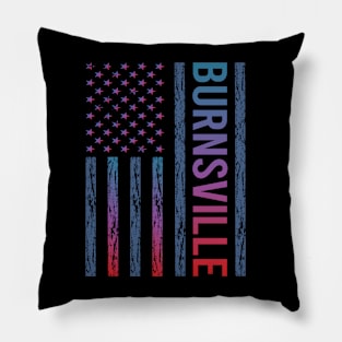 Blue Red Flag - Burnsville Pillow