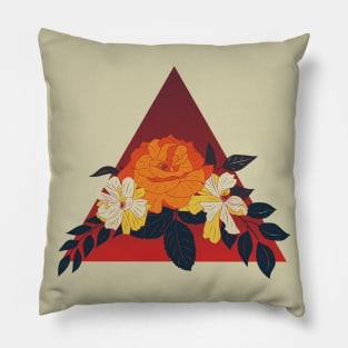 aesthetic dark flowers Pillow