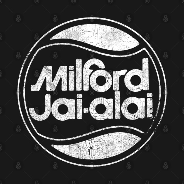 Milford Jai-Alai - Retro 1970s Aesthetic by DrumRollDesigns