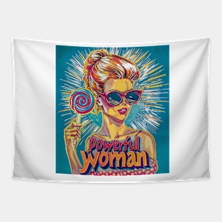 Rebellious and radiant woman: A cry for freedom Tapestry