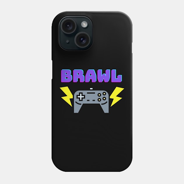 Brawl Gamer Brawling Gaming Controller Phone Case by Foxxy Merch