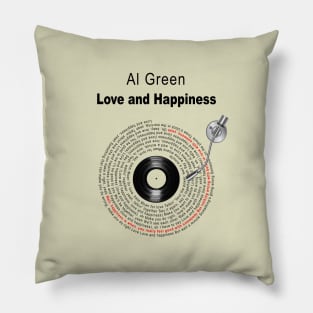 LOVE AND HAPPINESS LYRICS ILUSTRATIONS Pillow