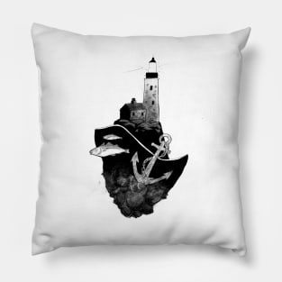 Luminous lighthouse Pillow