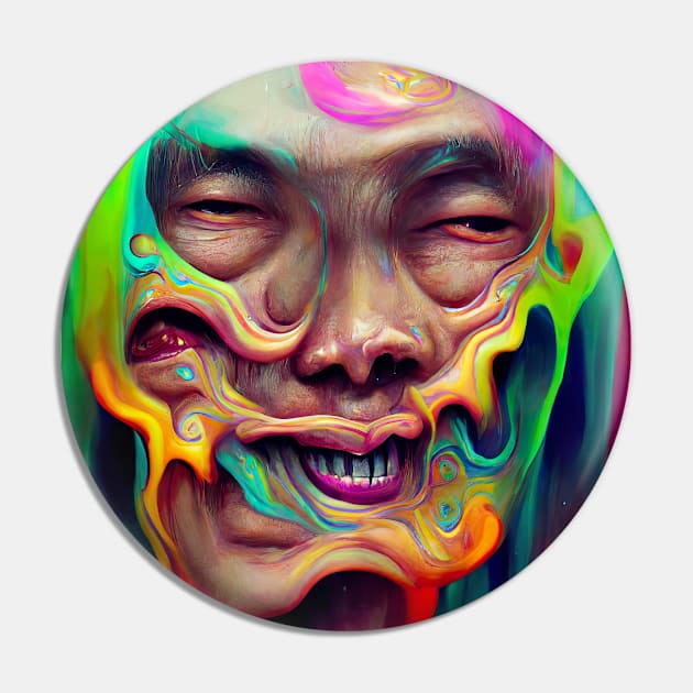 Trippy Smile Pin by Minelauvart