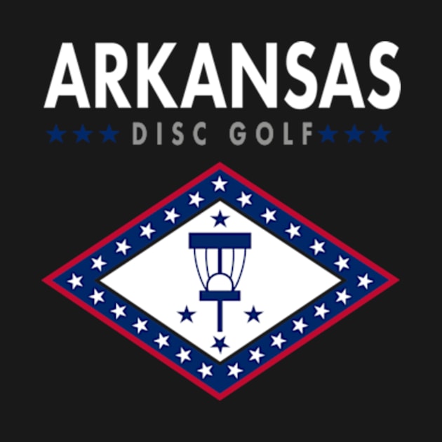 Arkansas Disc Golf - Flag Dark by grahamwilliams