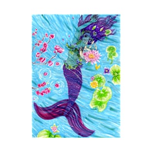 Floral Mermaid T-Shirt