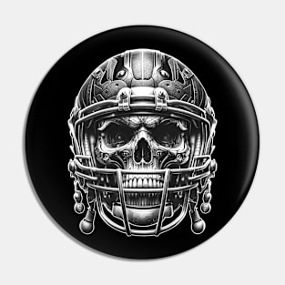 Gridiron Ghoul: Skull in Helmet Pin