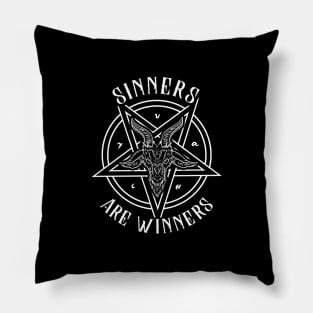 Sinners are Winners - Satanic Baphomet T-Shirt Pillow