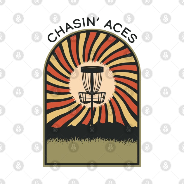 Chasin' Aces | Disc Golf Vintage Retro Arch Mountains by KlehmInTime