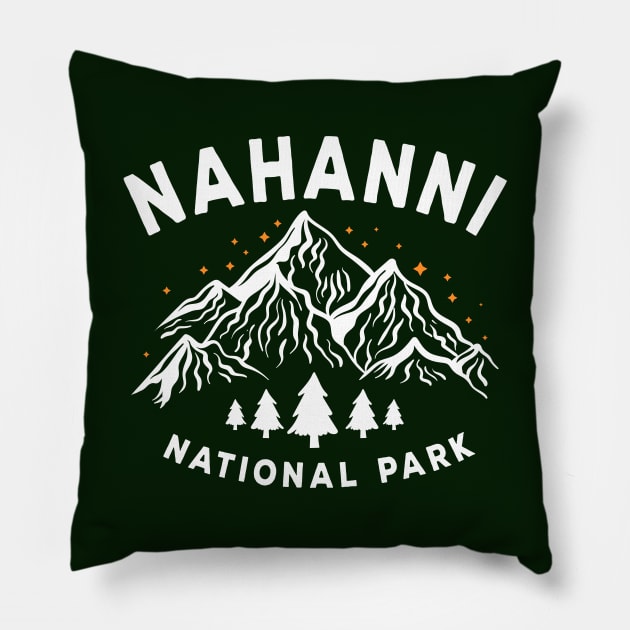 Nahanni national park Pillow by hardy 