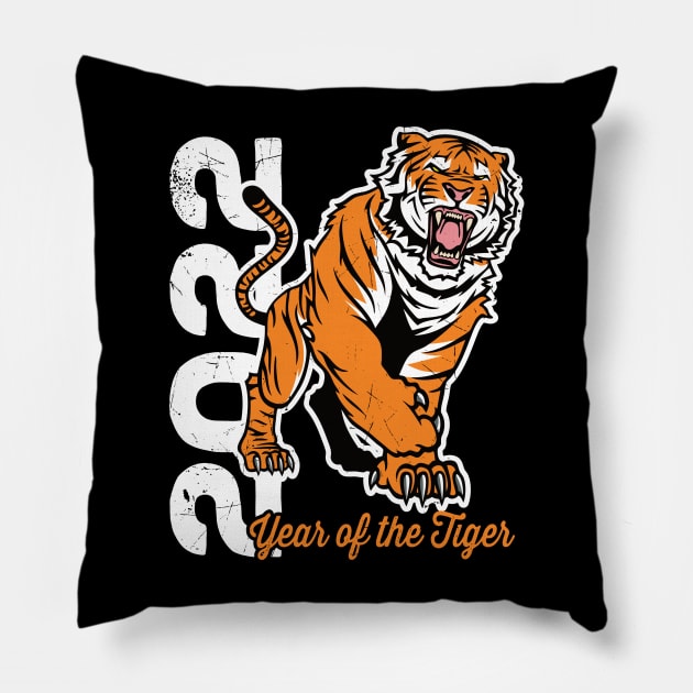 Year of the Tiger 2022 Pillow by RadStar