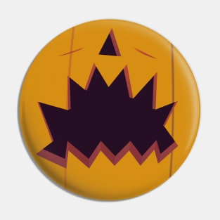 Jack o Lantern Pumpkin Monster Simple Halloween Costume Pin